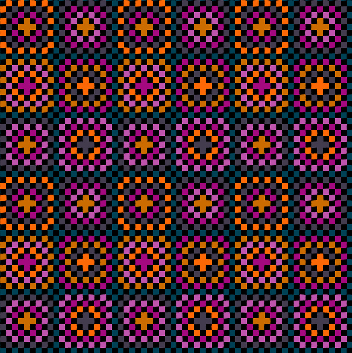 PREORDER - Granny Square - Black - Boo Valley - Ruby Star Society