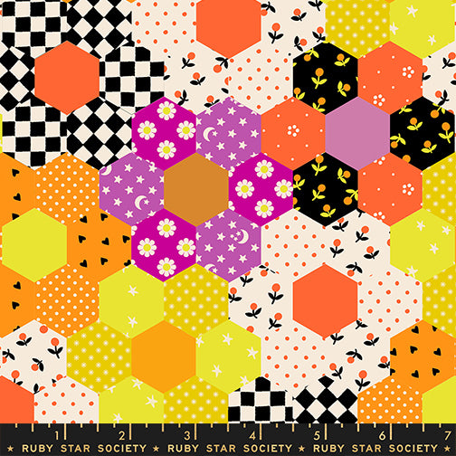 PREORDER - Halloween Patchwork - Cheddar - Boo Valley - Ruby Star Society
