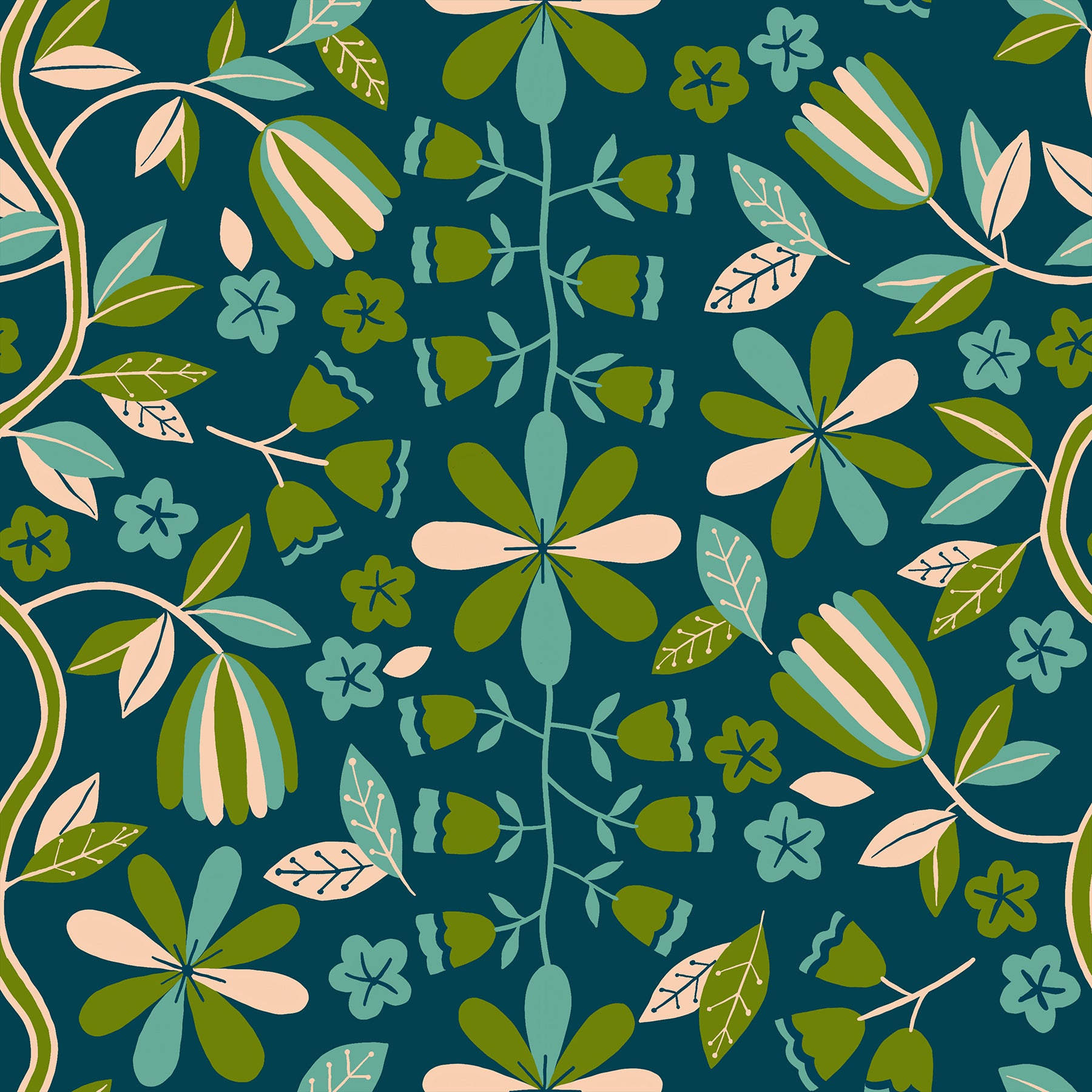 Corsage - Ruby Star Society - Front Parlor - Dark Teal