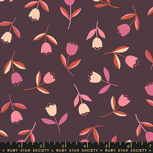 Corsage - Ruby Star Society - Tiny Tulips - Eggplant