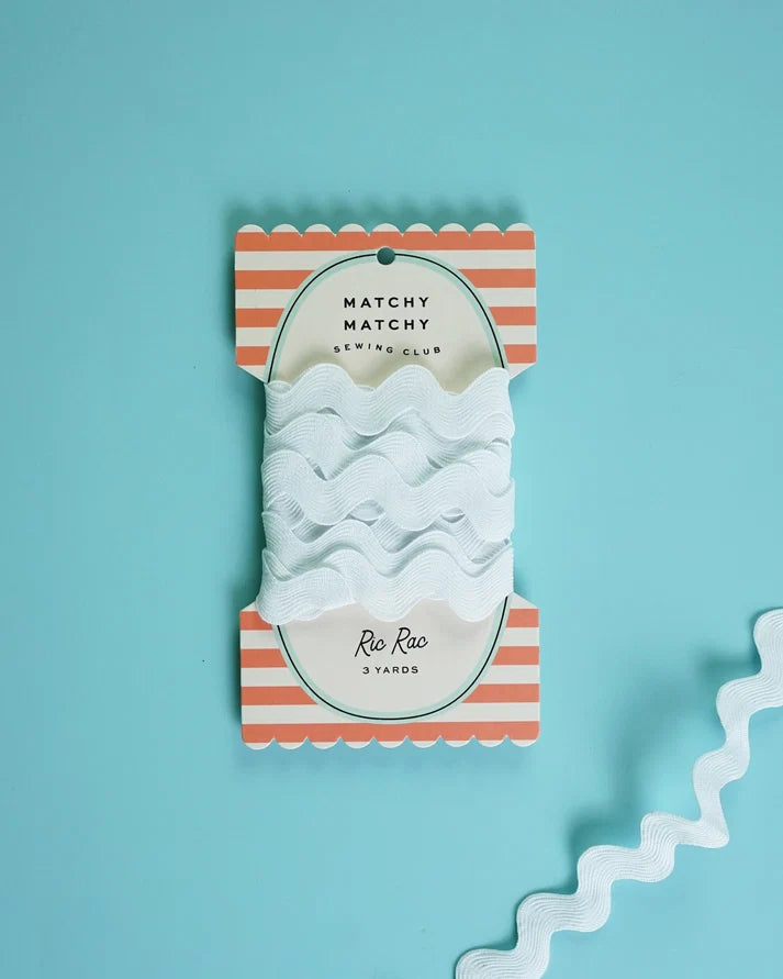 Big Ric Rac - Chalk - Matchy Matchy Sewing Club