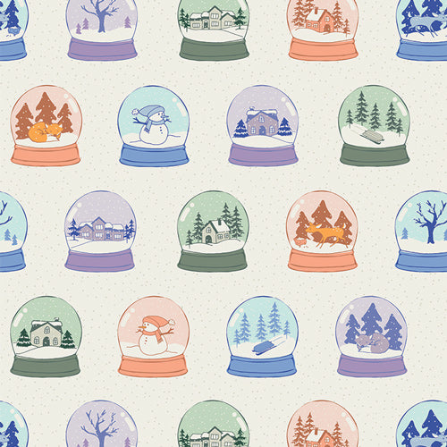 Snowglobes Scenes - Frost & Fir - Art Gallery Fabrics