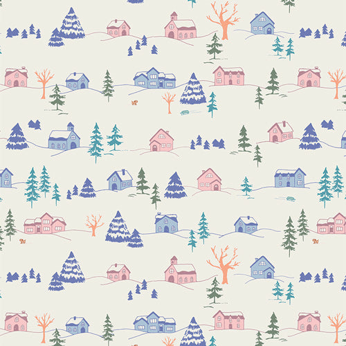 Winterful Town - Frost & Fir - Art Gallery Fabrics
