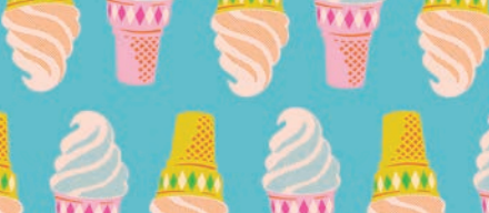 Sparkle Mart - Ruby Star Society - Cake Cone - Turquoise - 108" Wideback