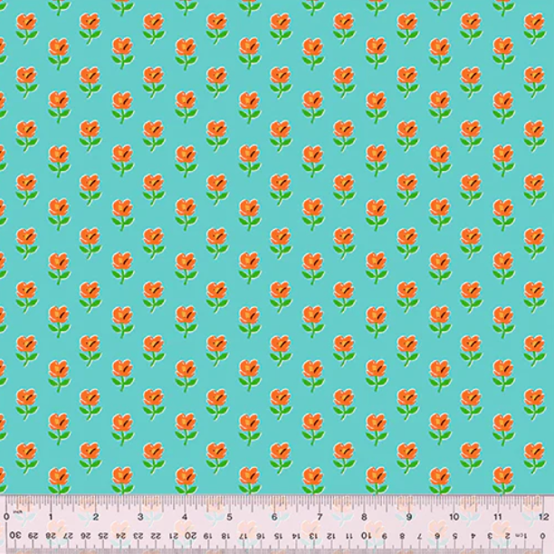 Provence - Teal - Heather Ross - Country Mouse