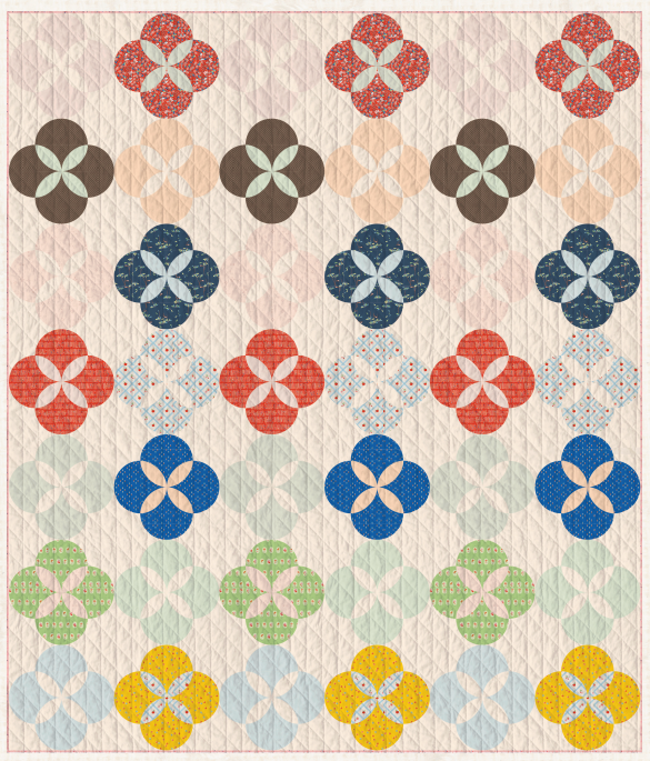Tea Petals Quilt Kit - Featuring Minimo - Art Gallery Fabrics - Pattern Included - 72.5"x84.5"