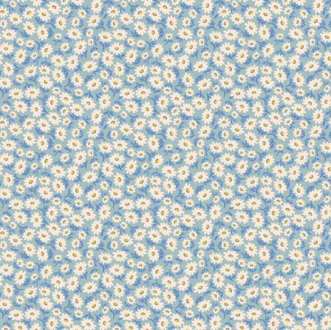 Sugar Daisy - Sky - Bluebells & Buttercups - Poppie Cotton