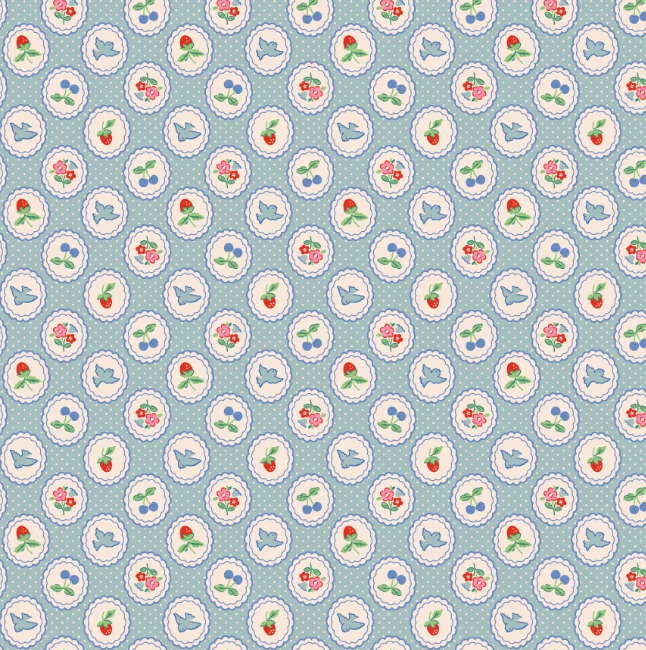 Chirp & Charm - Sky - Bluebells & Buttercups - Poppie Cotton
