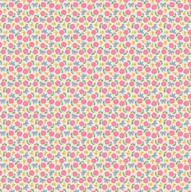 Hey Darlin - Bright Pink - Bluebells & Buttercups - Poppie Cotton