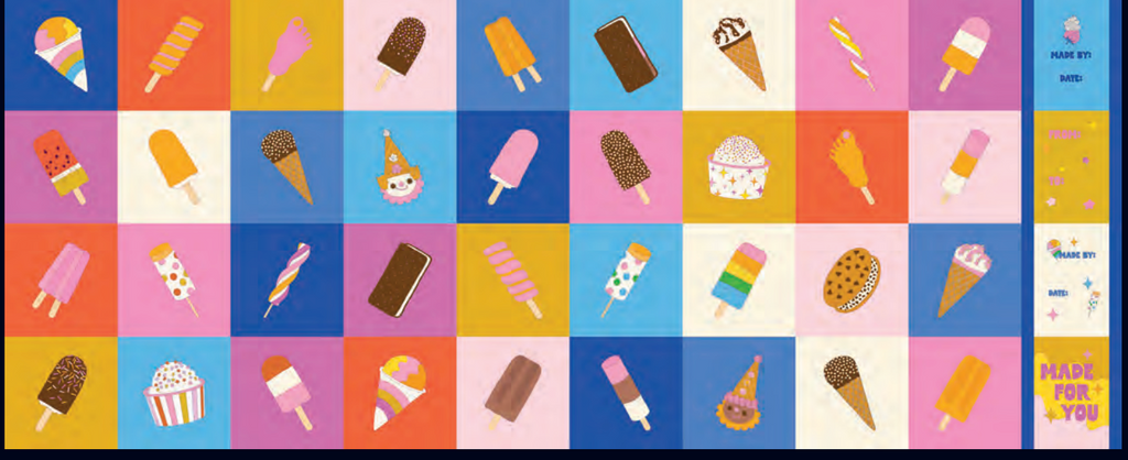 PREORDER OPEN UNTIL 6/22 - Sugar Cone 2 - Ruby Star Society - Panel - 1/2 Yard Panel