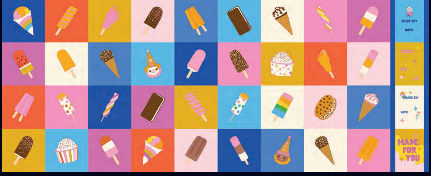 PREORDER OPEN UNTIL 6/22 - Sugar Cone 2 - Ruby Star Society - Panel - 1/2 Yard Panel