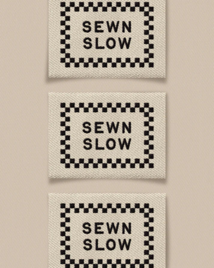 Slow Sewn - Ivory - Sewing Labels - Matchy Matchy Sewing Club