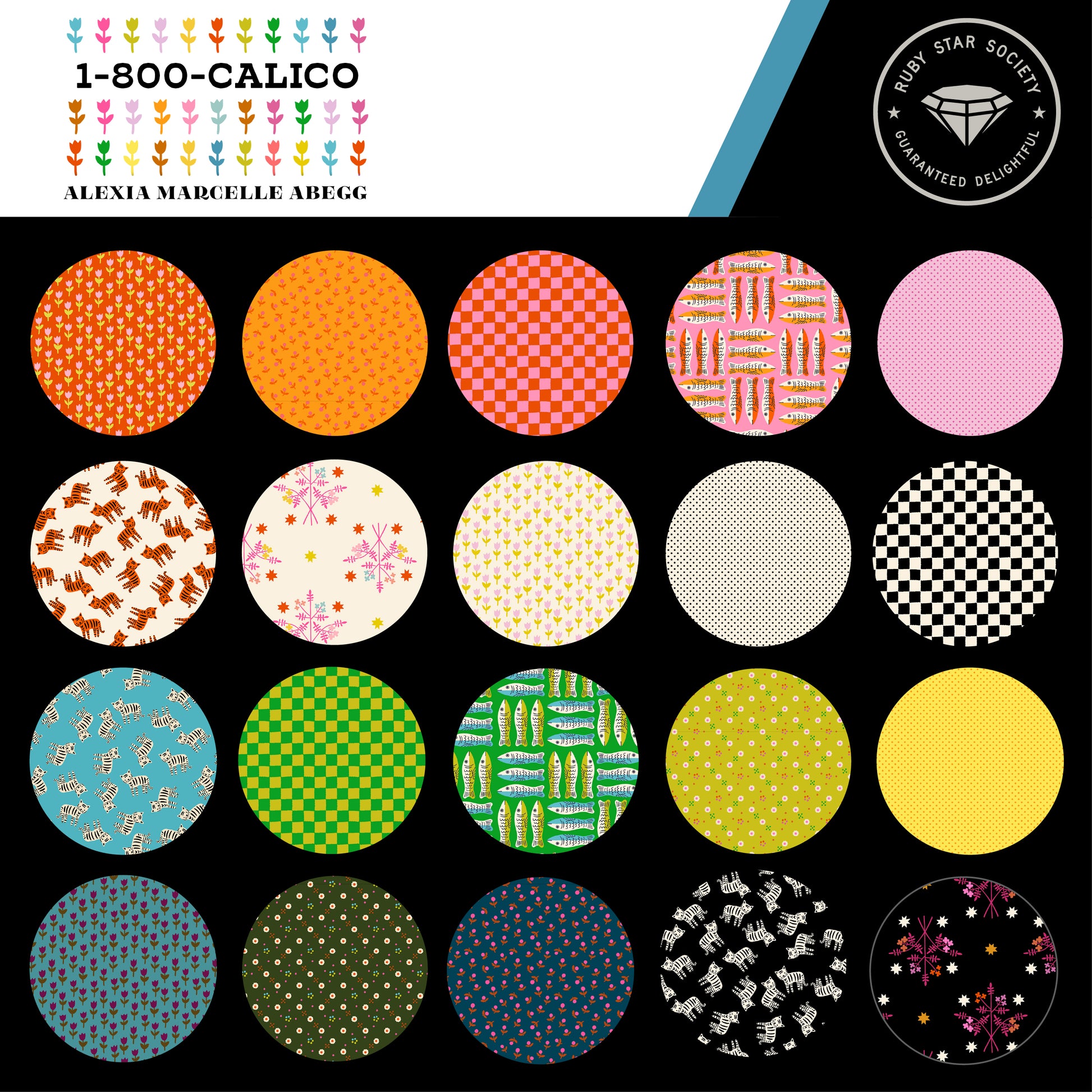 Fat Quarter Bundle - 1-800 Calico - Ruby Star Society