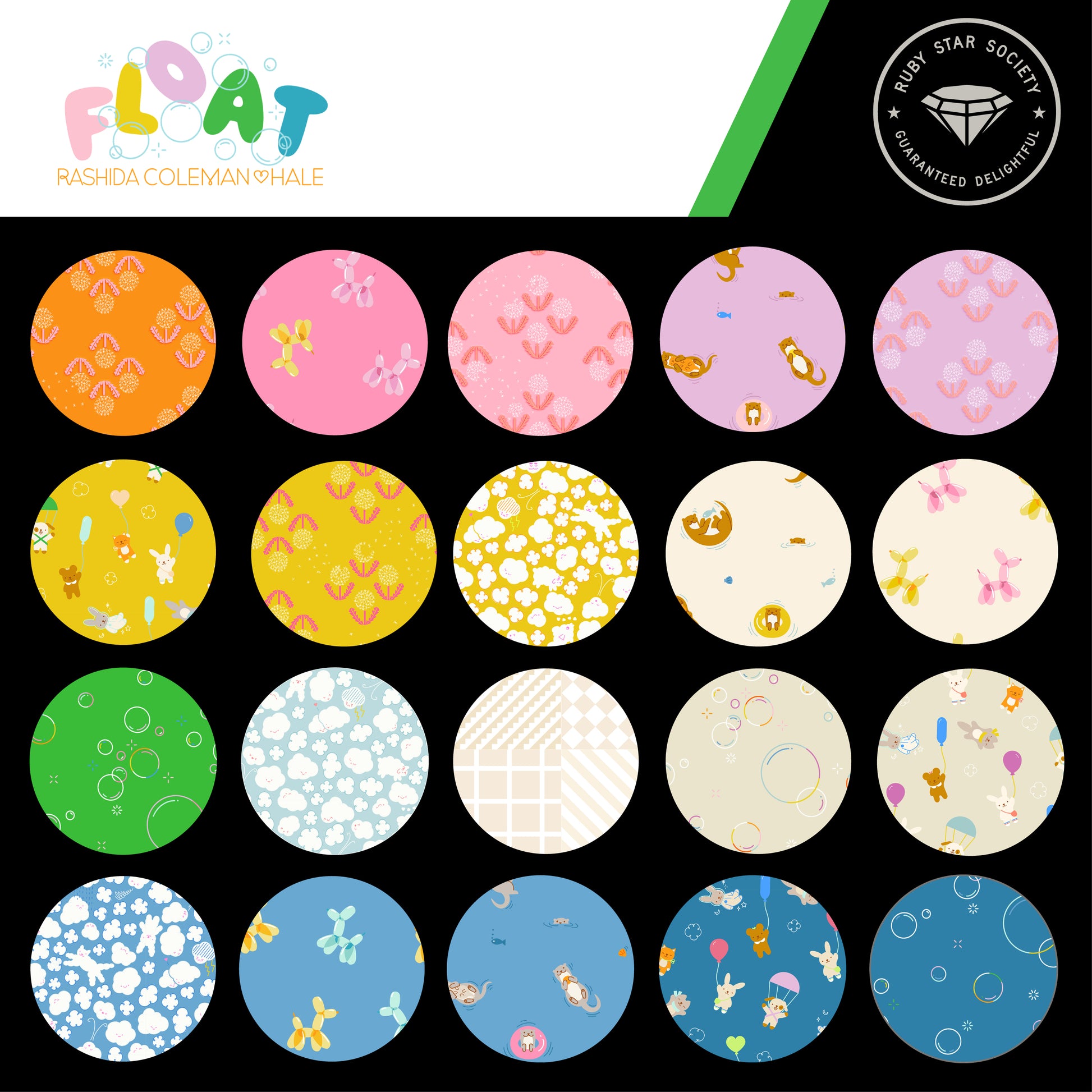 PREORDER OPEN UNTIL 6/22 - Fat Quarter Bundle - Shop Cut - Float - Ruby Star Society