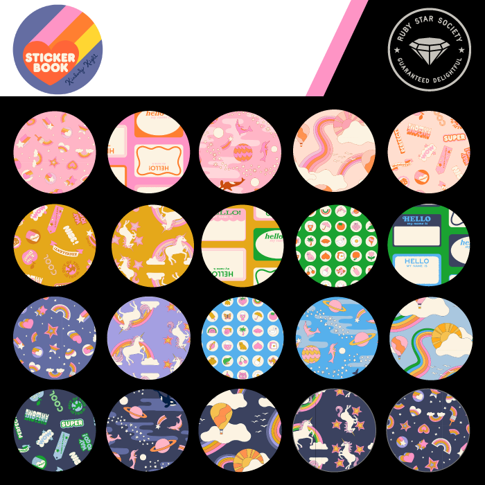PREORDER - Fat Quarter bundle - Sticker Book - Ruby Star Society