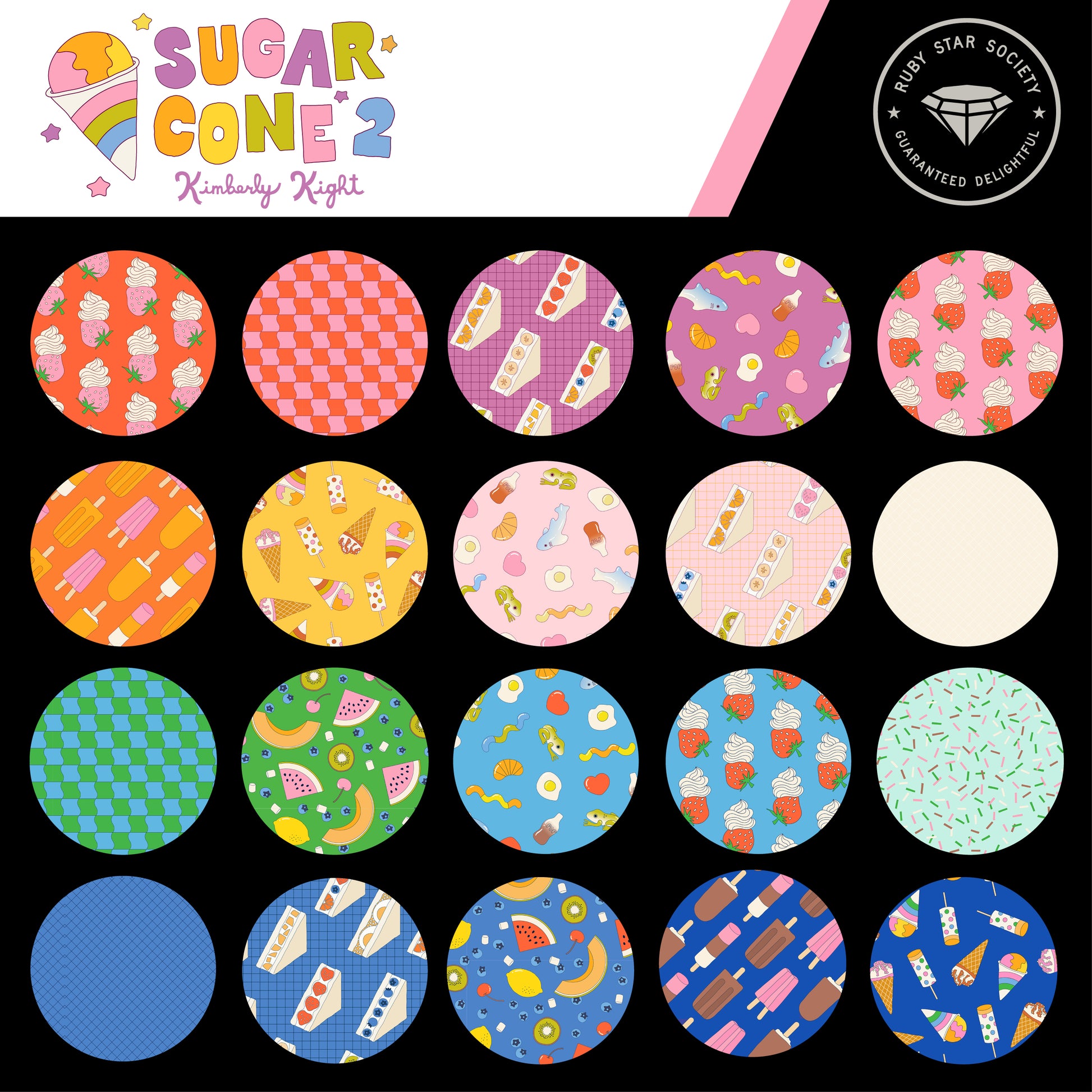PREORDER OPEN UNTIL 6/22 - Sugar Cone 2 - Ruby Star Society - Fat Quarter Bundle - Shop Cut