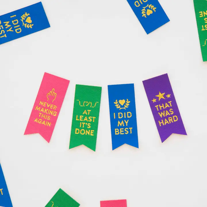 Sarcastic Award Ribbon  - Sewing Woven Quilt and Garment Labels