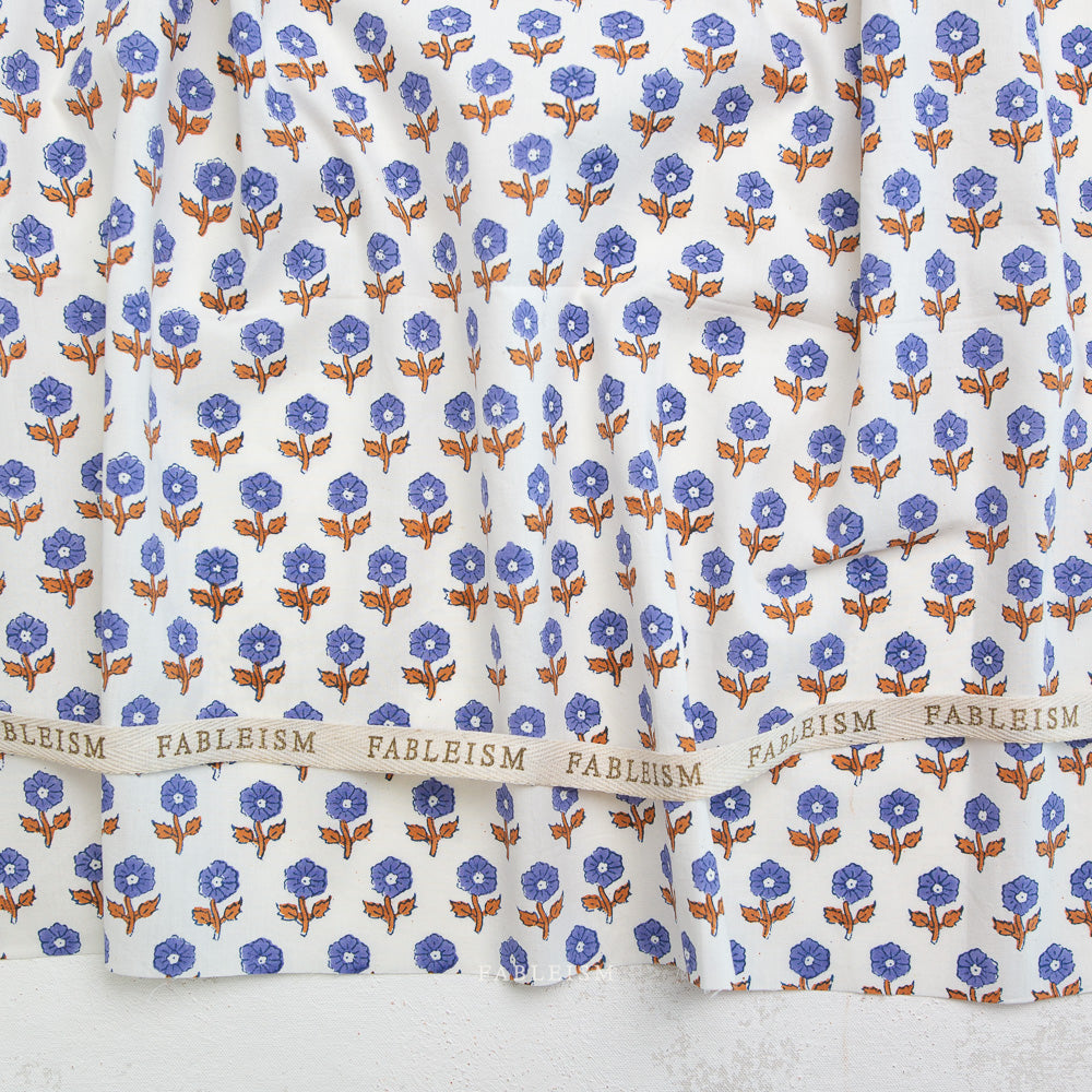 Flowerling in Violet - Indian Block Prints - Fableism