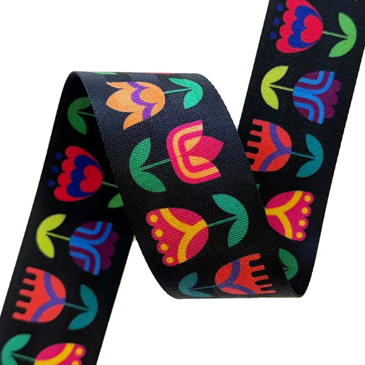 Webbing - 2" Tulips