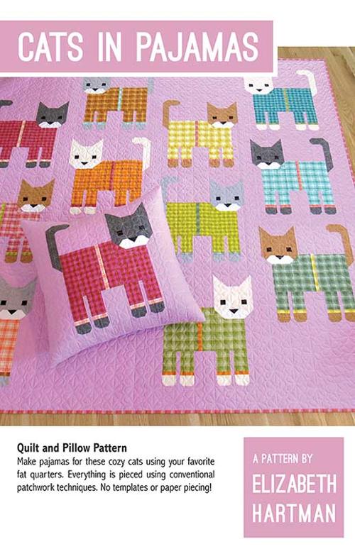 Cats in Pajamas - printed quilt pattern