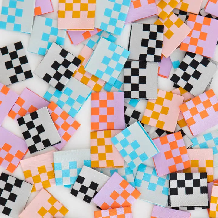 Checkerboard Multipack - Sewing Woven Clothing Label Tags