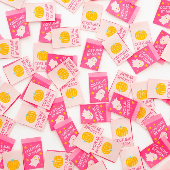 Costume By Mom Halloween - Sewing Woven Clothing Label Tags