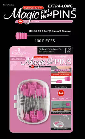 Flat Head Magic Pins - 100ct