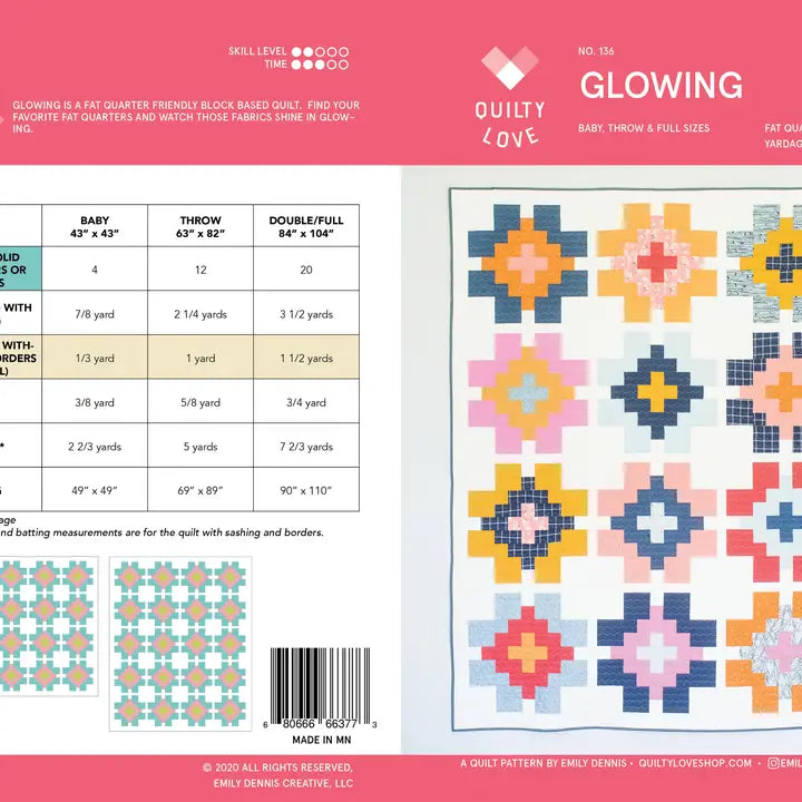 Glowing Paper Quilt Pattern