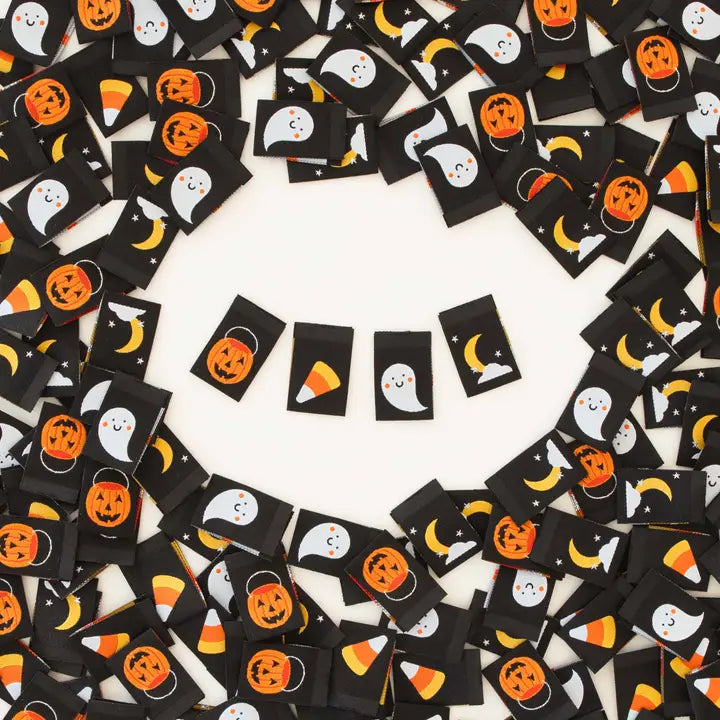 Halloween Icons Multipack - Sewing Woven Quilt and Garment Labels