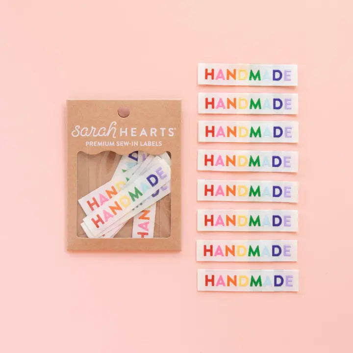 Handmade Rainbow Label - Woven Sewing Labels