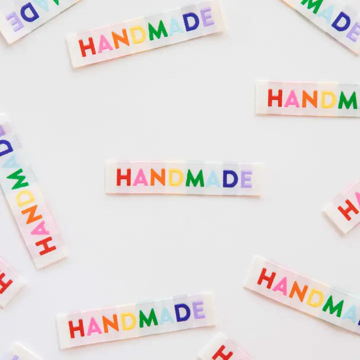 Handmade Rainbow Label - Woven Sewing Labels