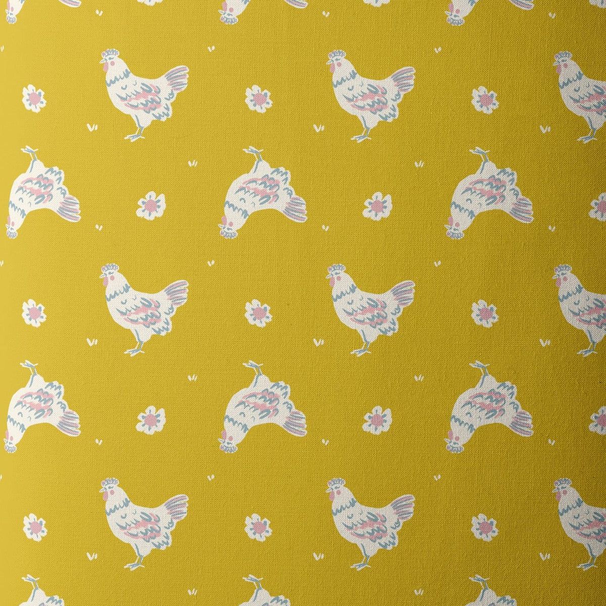 4 yards - end of bolt deal - Happy Hens - Golden - Happy Homestead - Cloud9 Fabrics