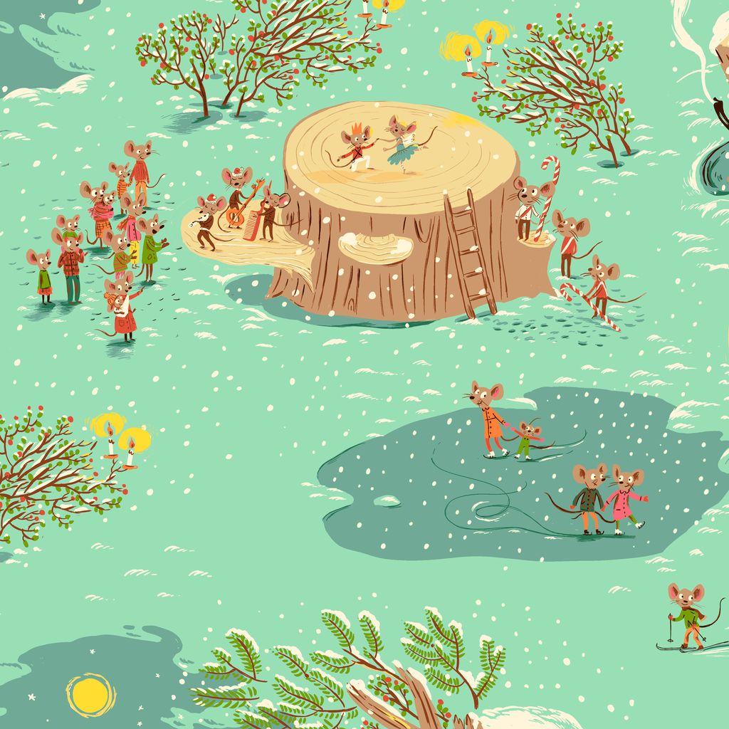 Christmas Mice - Heather Ross - Studio Edit