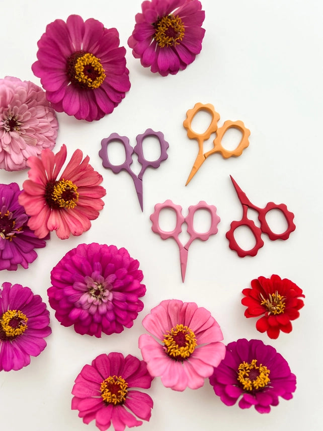 Pink Small Flower Scissors