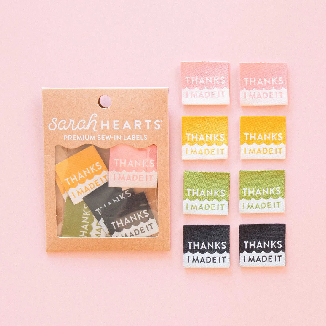 Thanks I Made It Multipack - Woven Sewing Labels