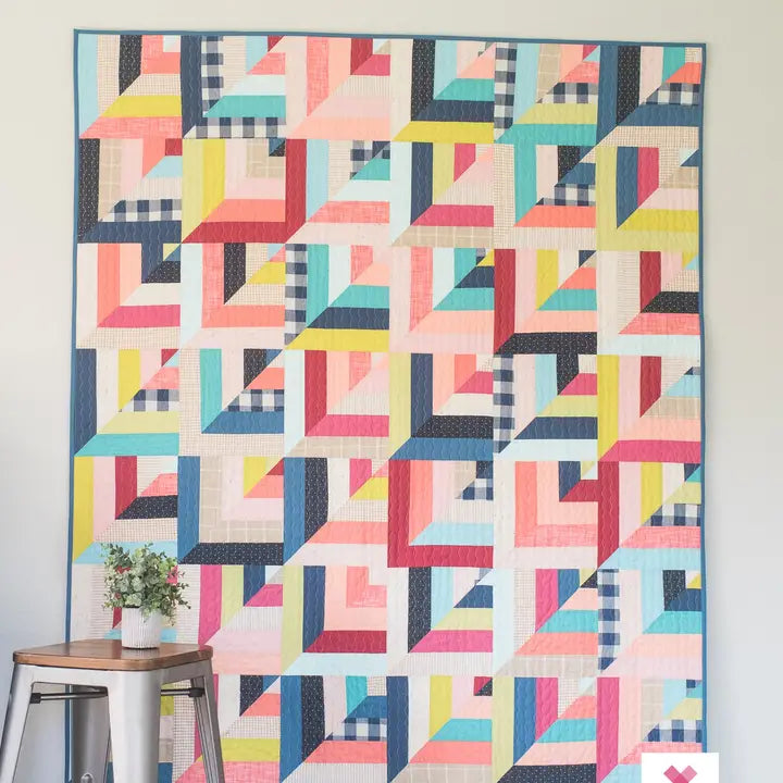 Lucky Log Cabins Paper Quilt Pattern
