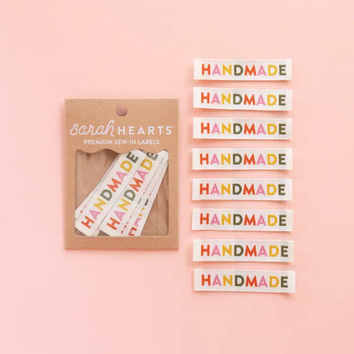 Handmade Muted Colors - Woven Sewing Labels