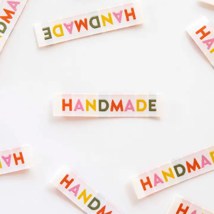 Handmade Muted Colors - Woven Sewing Labels