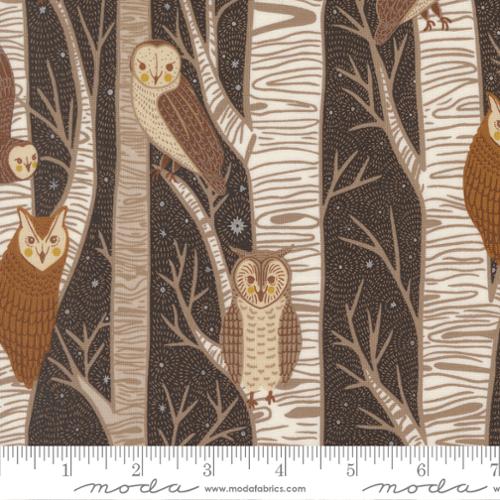 Night Owl - Owls in Trees - Midnight - Gingiber - Moda Fabrics