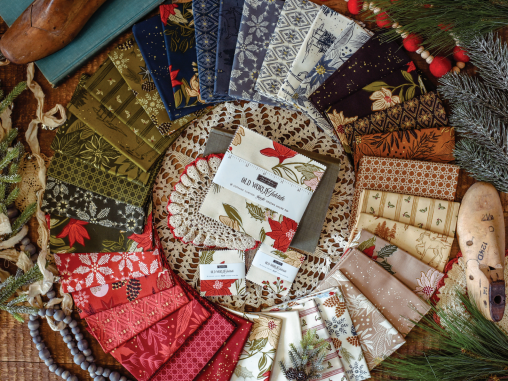 Old World Yuletide - Moda Fabrics - Fancy That Design House - 9x22" Bundle