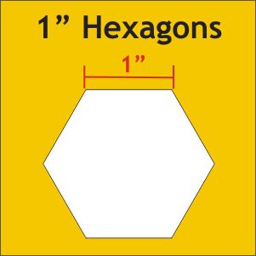 1" Hexagons Paper Pieces for English Paper Piecing - 100 pcs