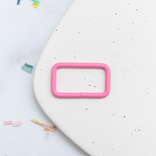 1.5" Rectangle Ring - Pastel Pink