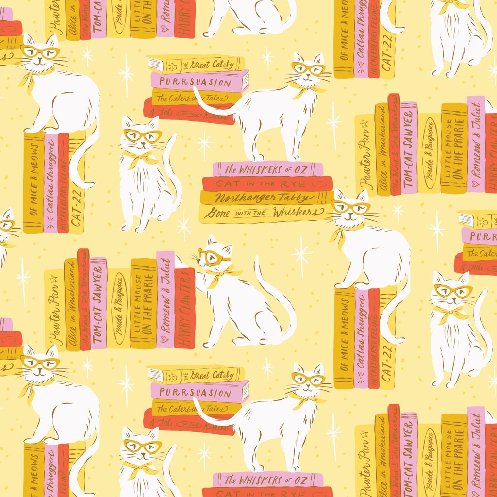 PREORDER - Charm Pack 5x5s - Poolside Purrfection - Cloud9