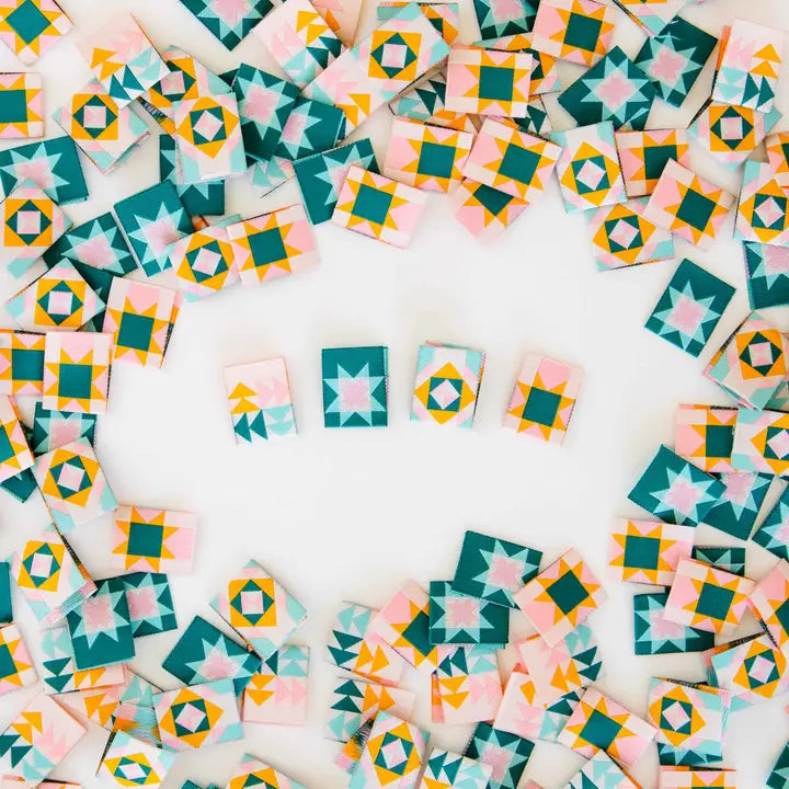 Quilt Block Labels - Sewing Woven Quilt and Garment Labels