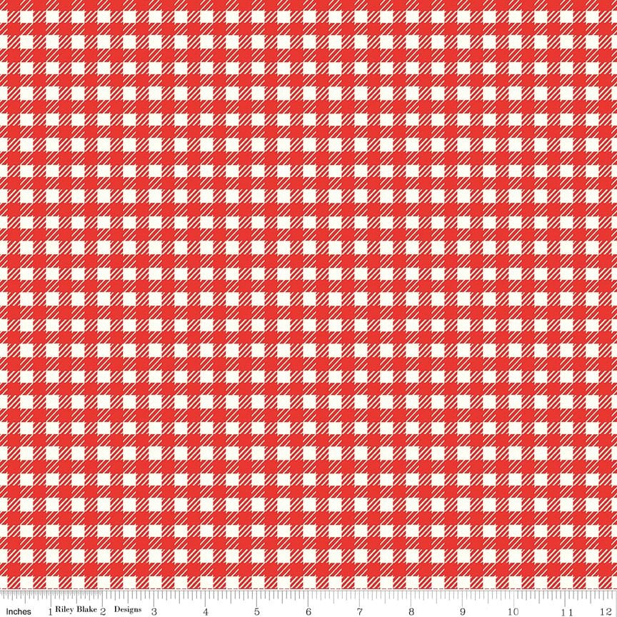 1-1/2 Yards - End of Bolt Deal - Red Plaid - Serendipity 2