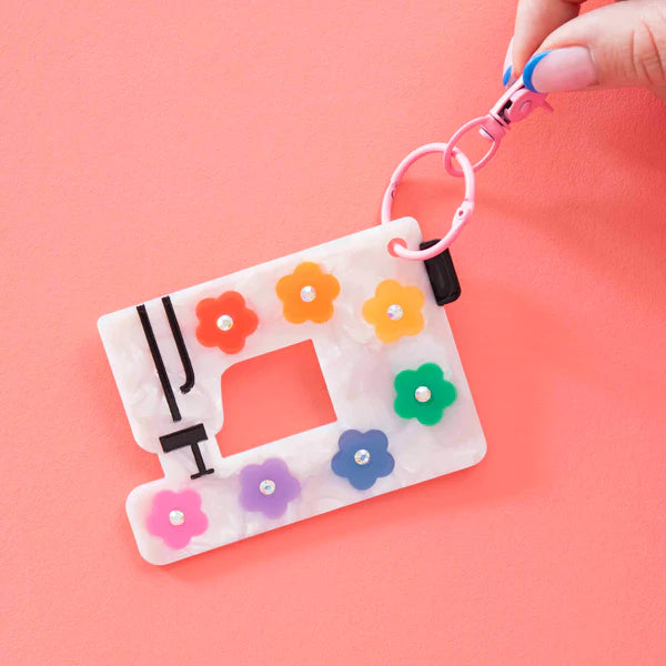 Daisy Sewing Machine Bag Charm - Sarah Hearts