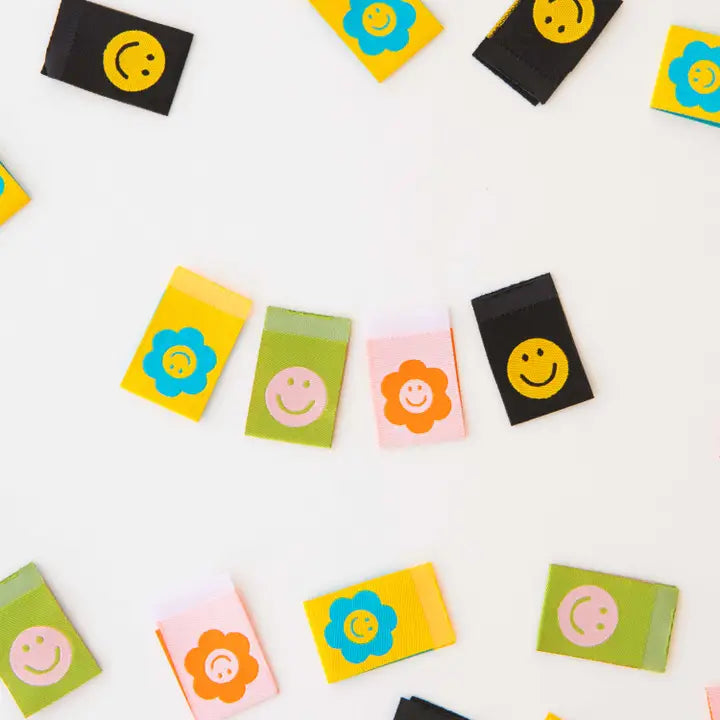 Smiley Multipack  - Sewing Woven Quilt and Garment Labels