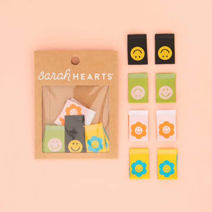 Smiley Multipack  - Sewing Woven Quilt and Garment Labels