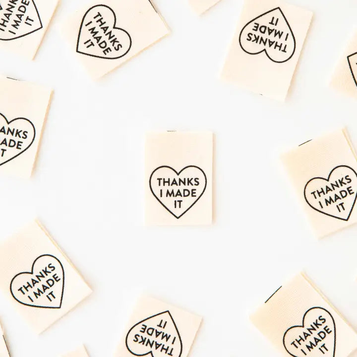 Thanks I Made It  - Sewing Woven Quilt and Garment Labels