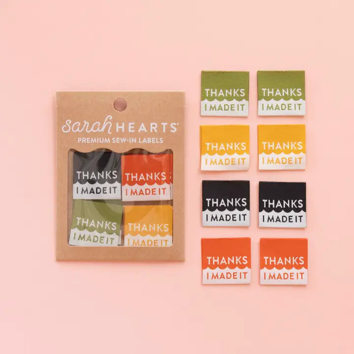 Thanks I Made It Multipack - Woven Sewing Labels